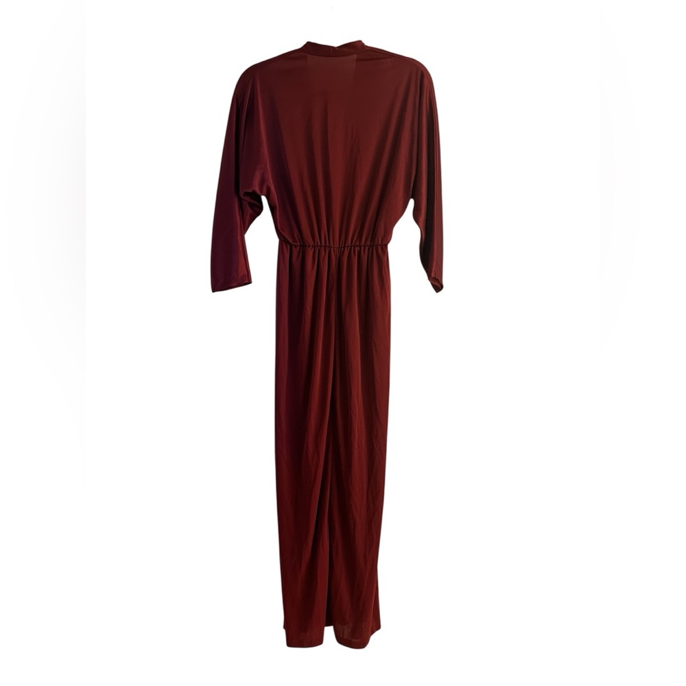 Vintage JCPenney Women's Column Dress- Union Made! Burgundy- 7/8 🕺 - Picture 5 of 8
